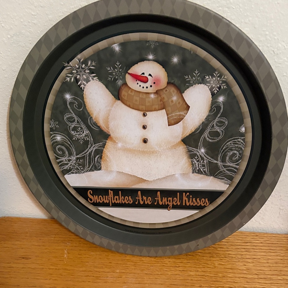 Snowman Wall Art with Scarf